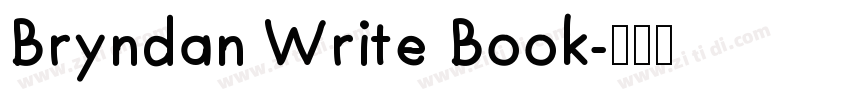 Bryndan Write Book字体转换